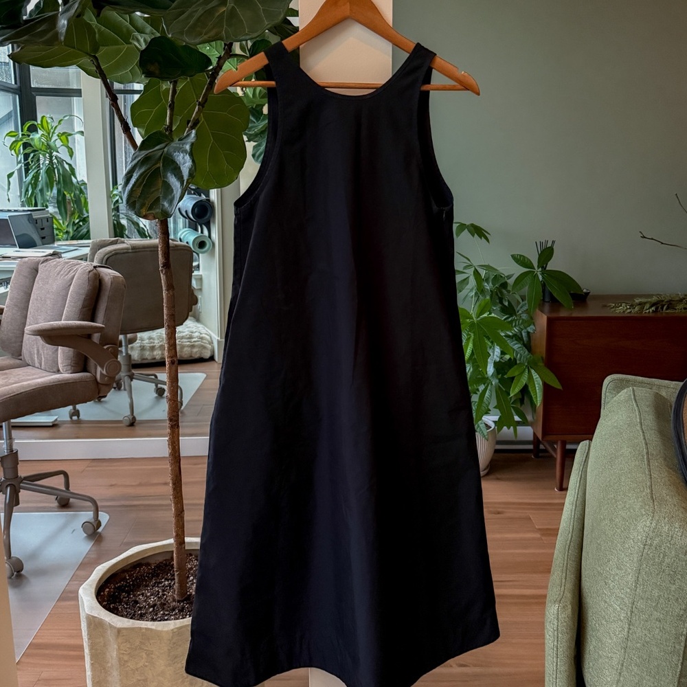 Muji Black Sleeveless Maxi Dress